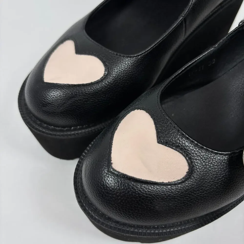 Lolita Mary Jane Shoes Platform 38 / 7.5 Chunky Goth Whimsigoth Kawaii Cosplay